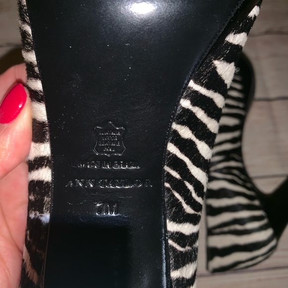 Ann Taylor Size 7 Platform open toe pumps - Picture 7 of 8